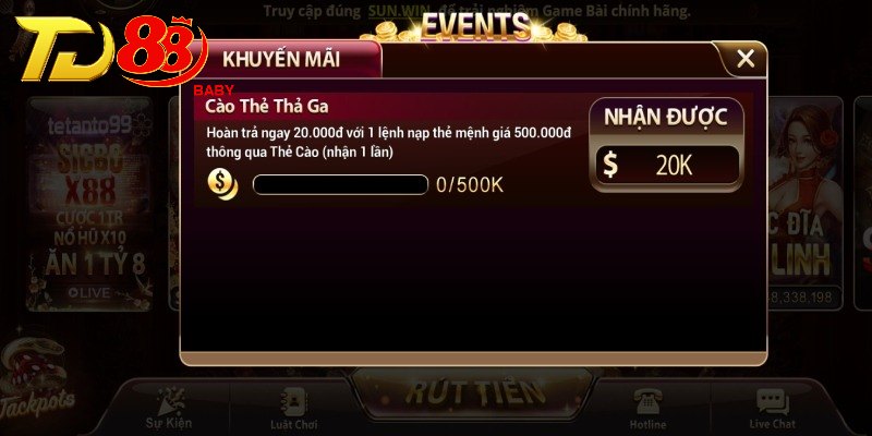 Các khuyến mãi cực hấp dẫn tại trang game